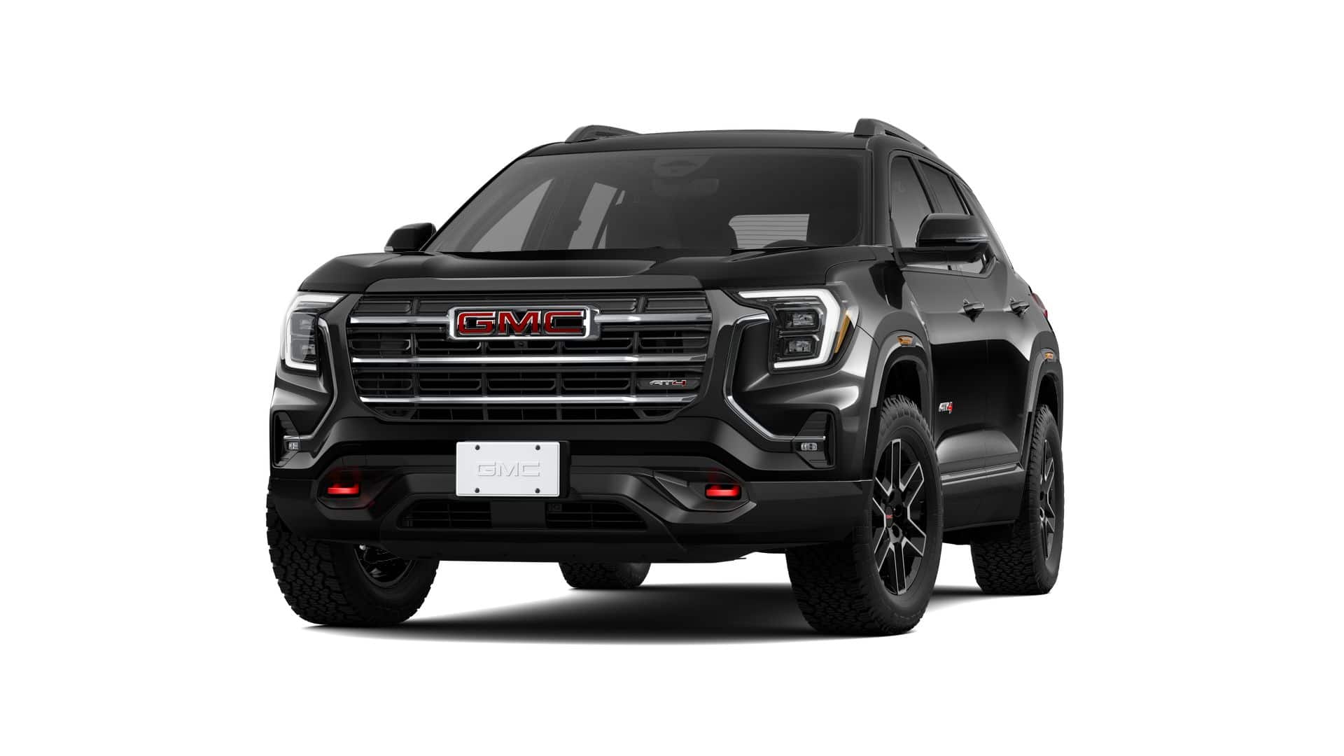 2026 GMC Terrain AT4 in Ebony Twilight Metallic — front three-quarter view