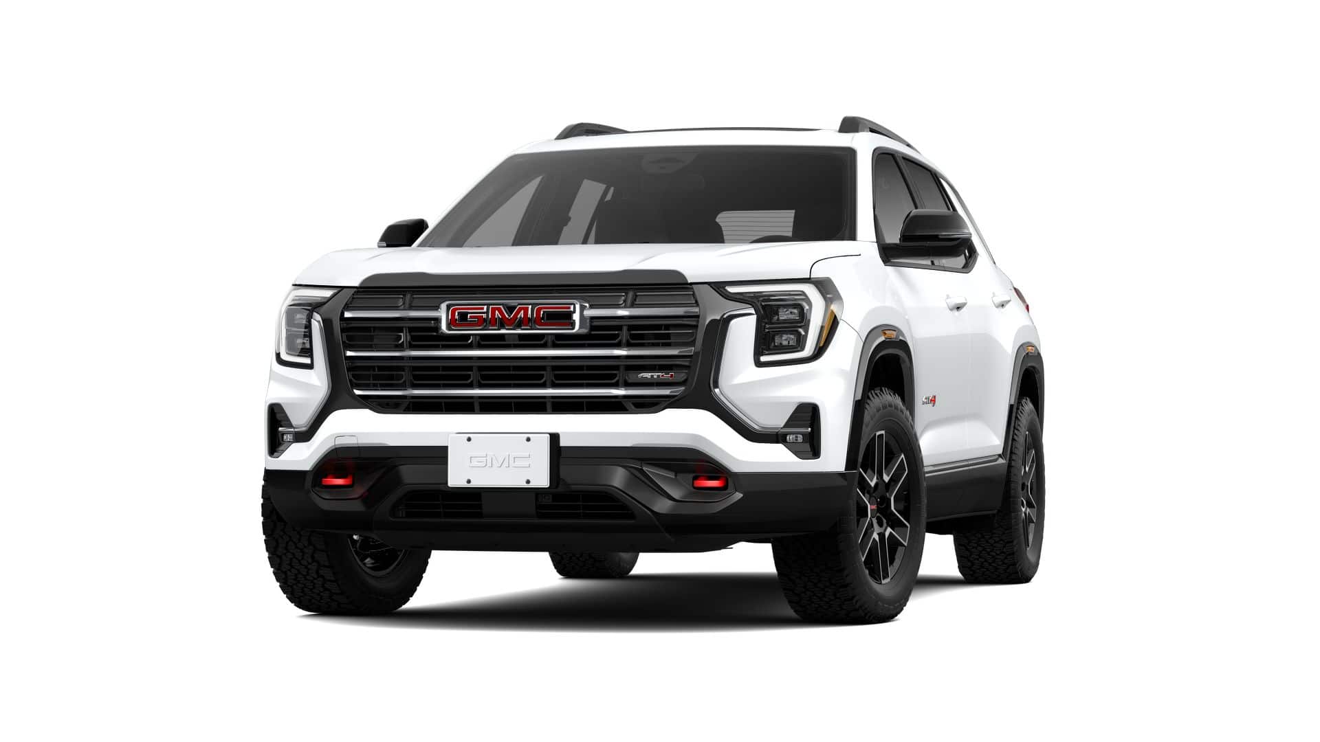 2026 GMC Terrain AT4 in Summit White — front three-quarter view